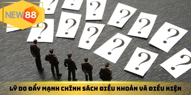 Lý do đẩy mạnh chính sách điều khoản và điều kiện